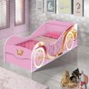 Cama Carruagem c/ Ba Solteiro infantil Menina - JA Mveis
