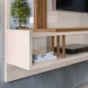 Painel para TV at 60 polegadas OFF White Madero  Inovare Lukaliam Moveis