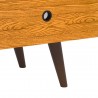 Mesa de Cabeceira Retro Wood New Preto/Nature