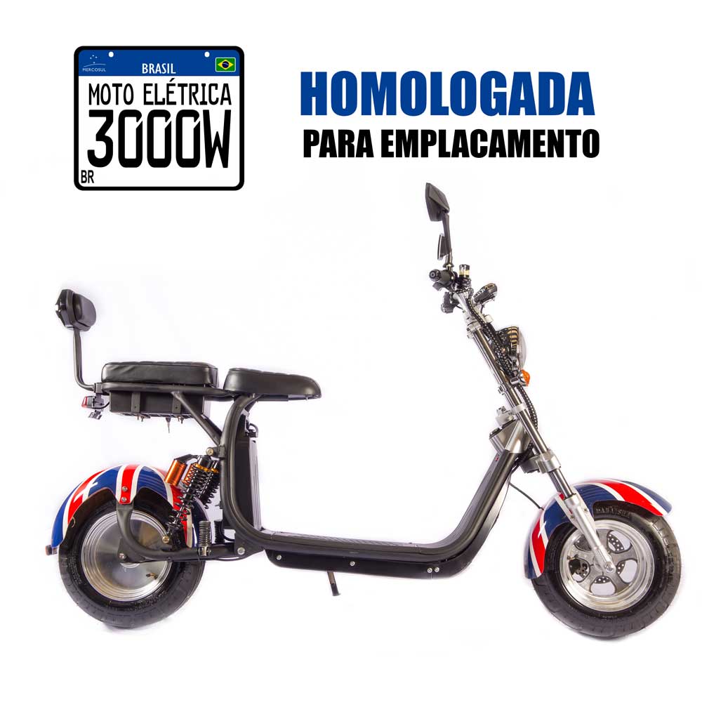 Moto Elétrica Scooter 3000W em até 48X