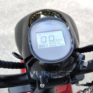 Moto Elétrica Scooter 2000W Vermelha Homologada para emplacamento