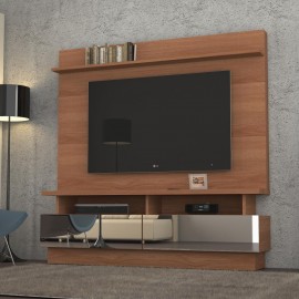 Home Theater com Espelho London 2.0 Castanho - Mirarack