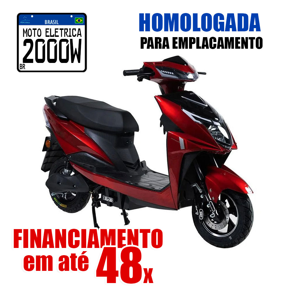 Moto Elétrica Adulto 2000w Scooter Patinete Motorizado Bateria